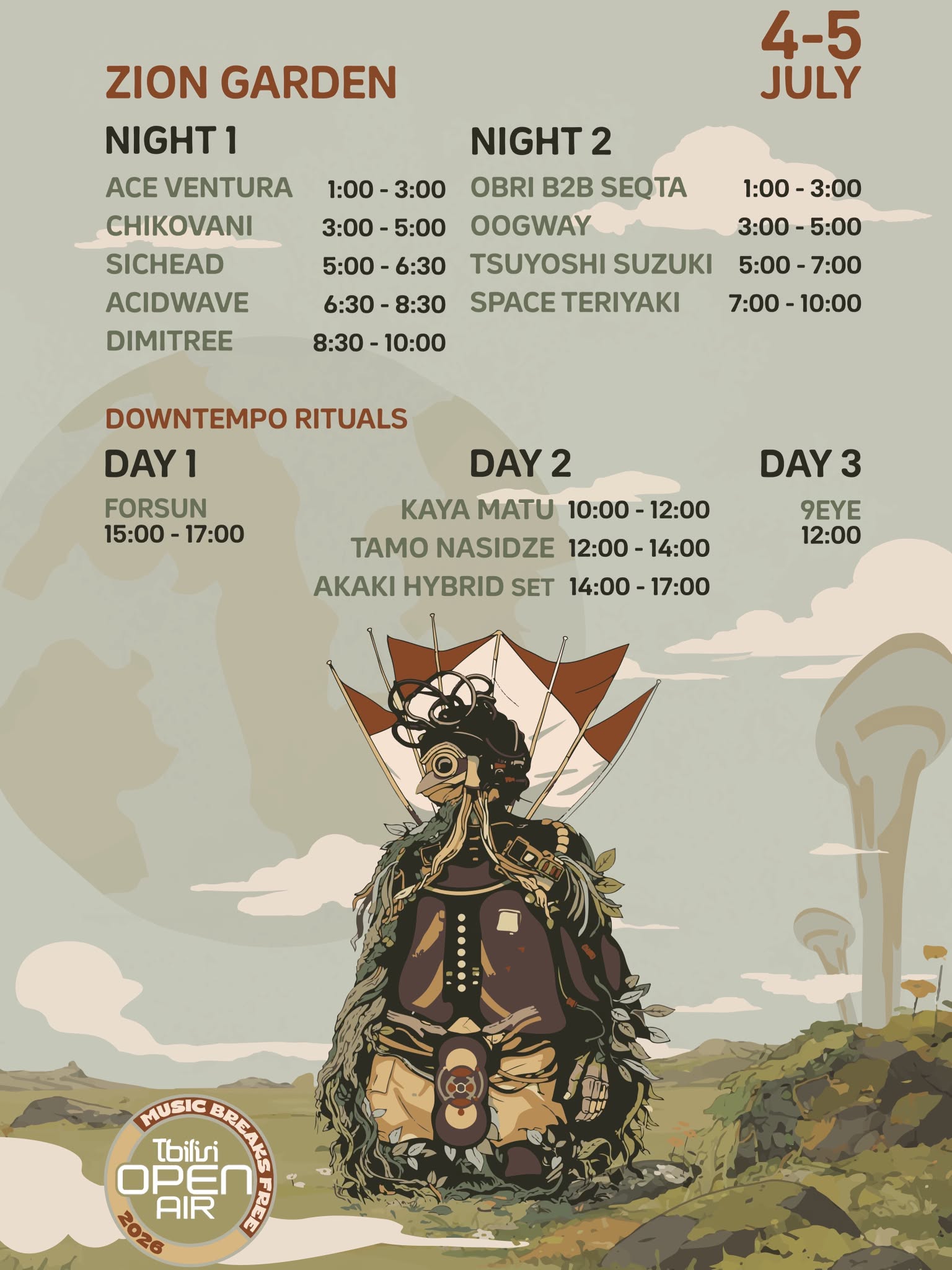 Zion Garden festival poster